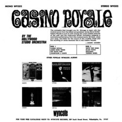 Casino Royale Soundtrack (Various Artists, Burt Bacharach, John Barry, The Hollywood Studio Orchestra) - CD Achterzijde