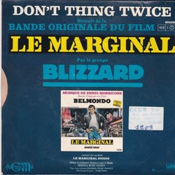 Le Marginal Soundtrack (Blizzard , Ennio Morricone) - CD Achterzijde