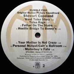 Rumble Fish Soundtrack (Stewart Copeland) - cd-inlay