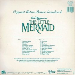 Little Mermaid Soundtrack (Howard Ashman, Alan Menken) - CD Achterzijde