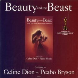 Beauty and the Beast Soundtrack (Peabo Bryson, Cline Dion, Alan Menken) - CD cover