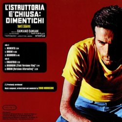 L'Istruttoria  Chiusa: Dimentichi Soundtrack (Ennio Morricone) - CD Achterzijde