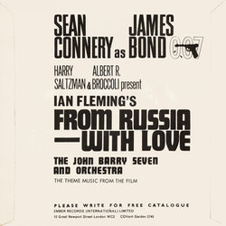 007 / From Russia with Love Soundtrack (John Barry) - CD Achterzijde