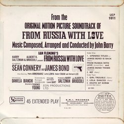 From Russia with Love Soundtrack (John Barry) - CD Achterzijde