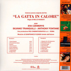 La Gatta In Calore Soundtrack (Gianfranco Plenizio) - CD Achterzijde