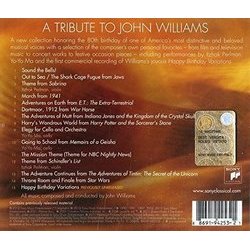 A TributeTo John Williams: An 80th Birthday Tribute Soundtrack (John Williams) - CD Achterzijde