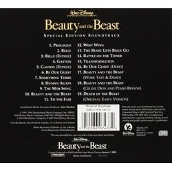 Beauty and the Beast Soundtrack (Howard Ashman, Alan Menken) - CD Achterzijde