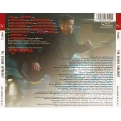 The Bourne Supremacy Soundtrack (Moby , John Powell) - CD Achterzijde