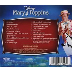 Mary Poppins Soundtrack (Various Artists) - CD Achterzijde