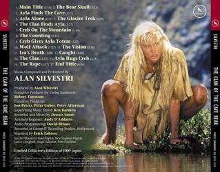 The Clan of the Cave Bear Soundtrack (Alan Silvestri) - CD Achterzijde