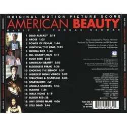 American Beauty Soundtrack (Thomas Newman) - CD Achterzijde