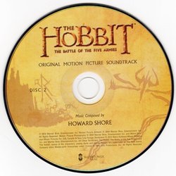 The Hobbit: The Battle of the Five Armies Soundtrack (Howard Shore) - cd-inlay