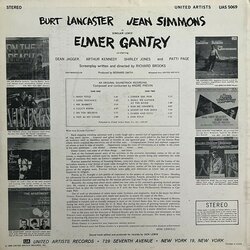 Elmer Gantry Soundtrack (Andr Previn) - CD Achterzijde