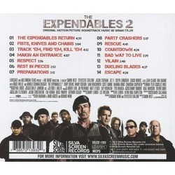 The Expendables 2 Soundtrack (Brian Tyler) - CD Achterzijde