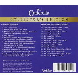 Cinderella Soundtrack (Mack David, Al Hoffman, Paul J. Smith, Jerry Livingston, Oliver Wallace) - CD Achterzijde