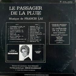 Le Passager de la Pluie Soundtrack (Francis Lai) - CD Achterzijde